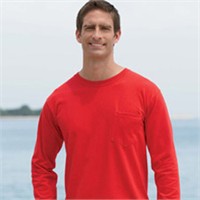 Gildan Ultra Cotton Long Sleeve Pocket T-Shirt
