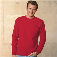 Hanes Tagless Long Sleeve Pocket T-Shirt