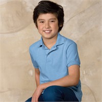 Hanes Youth Jersey Knit Polo Shirt