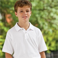 Harriton Youth Pique Knit Polo Shirt