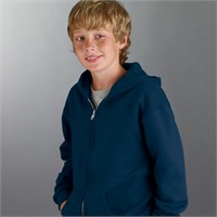 Jerzees Youth Full-Zip Hooded Sweatshirt