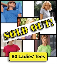 Ladies' 80 Piece T-Shirt Bulk Lot