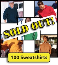 Men's Sweatshirt Bulk Lot (100 Pieces)