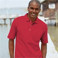 Outer Banks Cotton Pique Pocket Polo Shirt