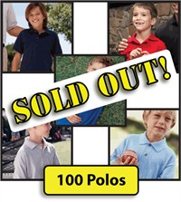 Youth Polo Shirt Bulk Lot (100 Pieces)