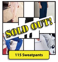 Sweatpant Bulk Lot (115 Pieces)