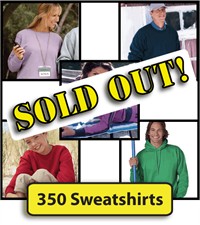 Sweatshirt Bulk Lot (350 Pieces)