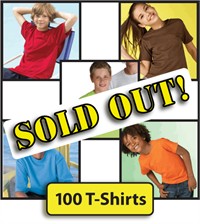 Youth 100 Piece T-Shirt Bulk Lot